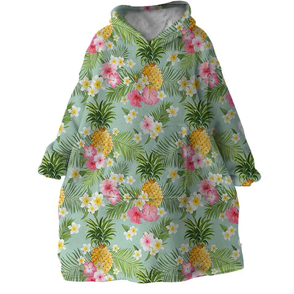 Tropical Vibes Wearable Blanket Hoodie