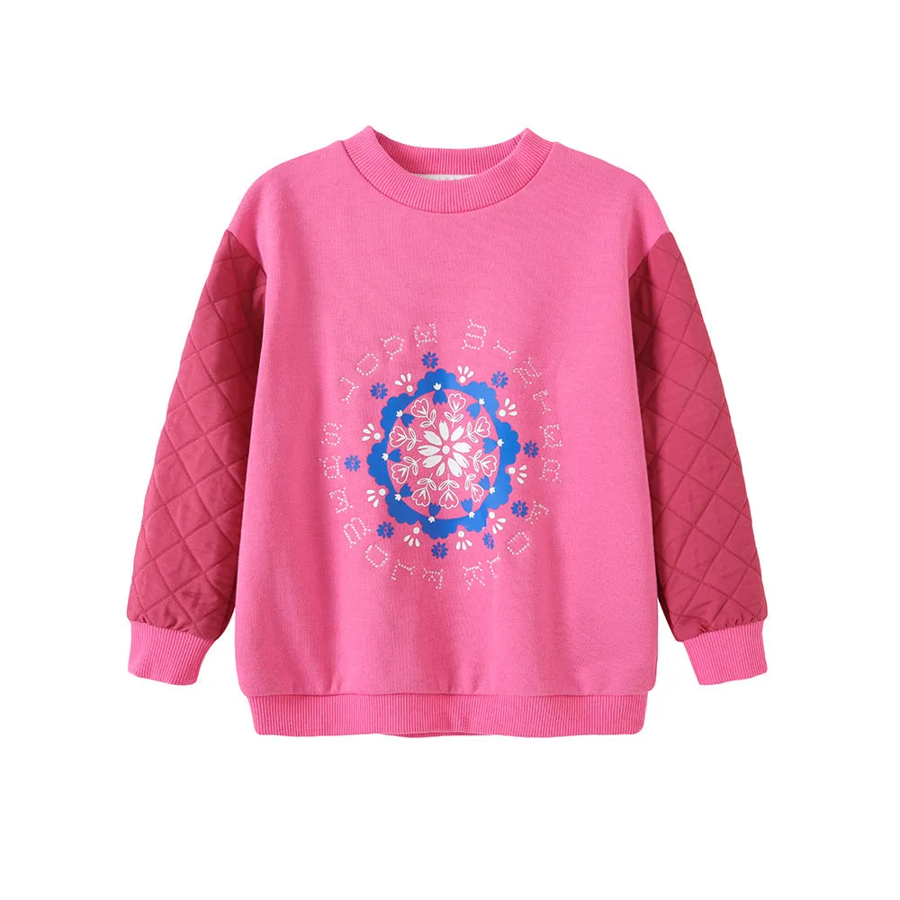 Vauva FW23 - Girls Organic Cotton Sweater (Rose Pink)