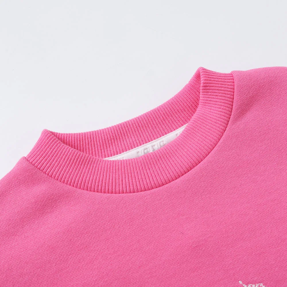 Vauva FW23 - Girls Organic Cotton Sweater (Rose Pink)